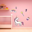 Sticker Licorne avec décor Stickers Imprimés Gali Art