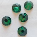 10 Cristaux Swarovski Autocollants Vert Émeraude Cristaux adhésifs