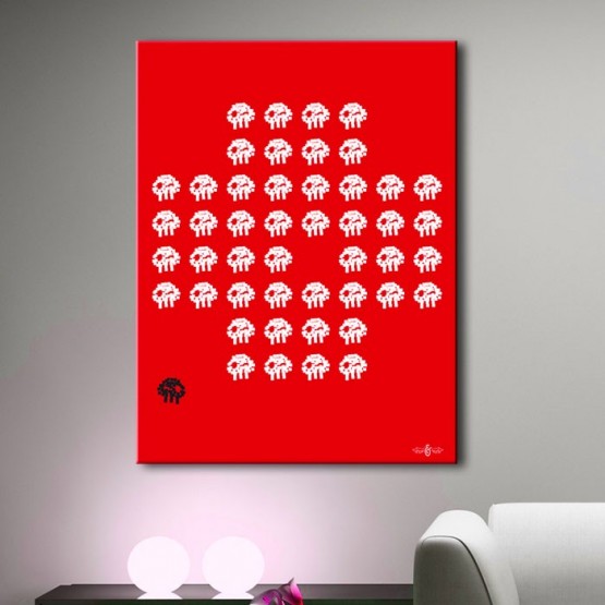 Tableau Swiss Invader Tableaux Pop Numeric