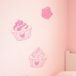 Kit de 5 Stickers Cupcakes Stickers Chambres Enfants