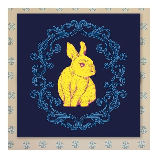 Tableau Lapin Bleu Tableaux Enfant Gali Art