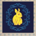 Tableau Lapin Bleu Tableaux Enfant Gali Art