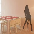 Sticker Silhouette Femme au Parapluie Stickers Silhouettes Gali Art