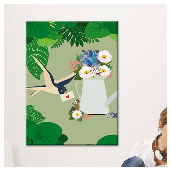 Tableau Lettre d'Amour Tableaux Enfant