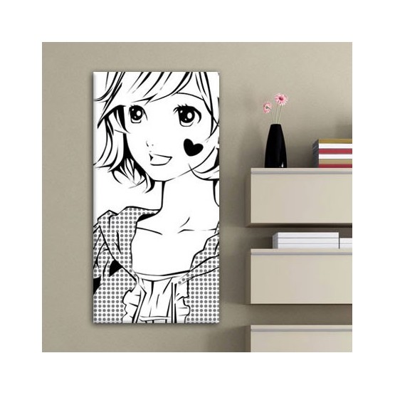 Tableau Manga Fille Shojo Amoureuse Tableaux Manga Gali Art