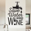 Sticker Texte Save Water Stickers Texte et Citations Gali Art