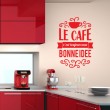 Sticker Texte Le Café Stickers Texte et Citations Gali Art