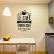 Sticker Texte Le Café Stickers Texte et Citations Gali Art