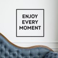 Stickers Enjoy every moment - Carré Stickers Texte et Citations Gali Art