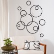 Kit de 12 Stickers Cercles Stickers Graphiques Gali Art