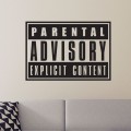Sticker Parental Advisory Stickers Pop Gali Art