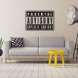 Sticker Parental Advisory Stickers Pop Gali Art