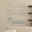 Sticker Décoratif Chat Miaou Stickers Chambres Enfants Gali Art