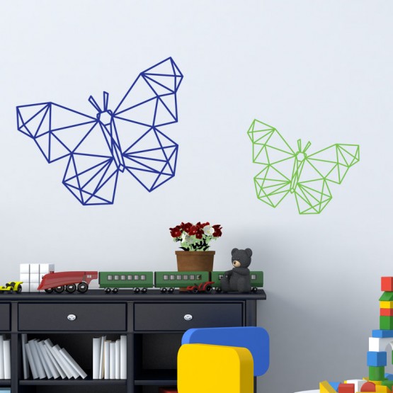 Stickers Papillon Géométrique Stickers Chambres Enfants Gali Art