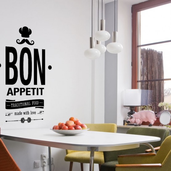 Sticker Bon Appétit Traditionnal Food Stickers Cuisine Gali Art