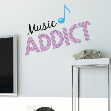 Sticker Music Addict