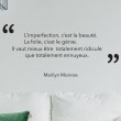 Sticker Citation Marilyn Monroe: Beauté et Génie Stickers Texte et Citations Gali Art