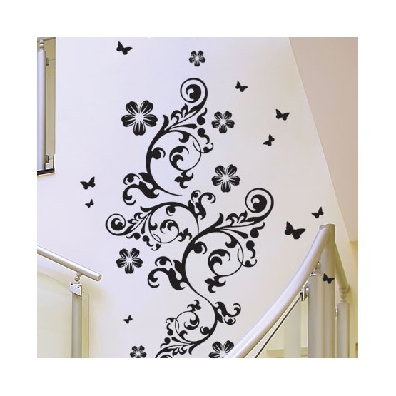 Sticker Grande Arabesque Fleurie Stickers Arabesques