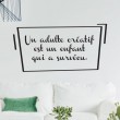 Sticker Texte Adulte créatif Stickers Texte et Citations Gali Art