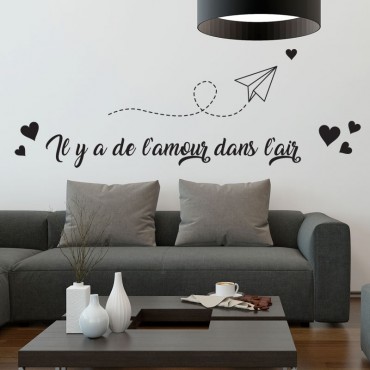 Sticker Il y a de l'amour dans l'air