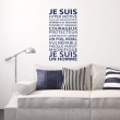 Sticker texte Je suis un Homme Stickers Texte et Citations Gali Art