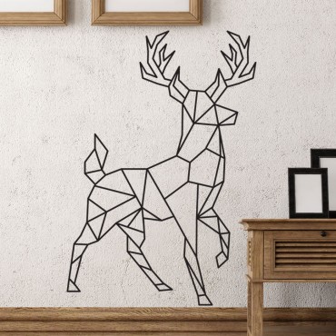 Stickers Cerf Géométrique