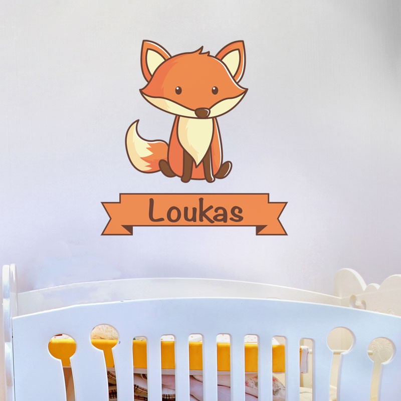La Chambre Des Enfants Pépinière Autocollants Amovibles ufengke® Partie Animale Éléphant Mignon Renard Singe Toise Stickers Muraux 