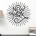 Sticker Décoratif New York Stickers Texte et Citations Gali Art