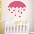 Sticker Parapluie Coeurs Stickers Chambres Enfants Gali Art