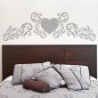 Sticker Tête de lit Coeur Style Baroque Stickers Amour Gali Art