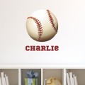 Sticker Baseball avec prénom Stickers Chambres Enfants Gali Art