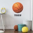 Sticker Basketball avec prénom Stickers Chambres Enfants Gali Art