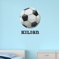 Sticker Ballon de Football avec prénom Stickers Chambres Enfants Gali Art