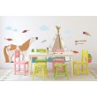 Stickers Cheval Bohème avec décor Stickers Chambres Enfants Gali Art