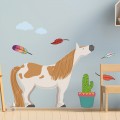 Stickers Cheval Bohème avec décor Stickers Chambres Enfants Gali Art