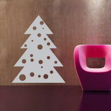 Sticker Sapin Boules de Noël