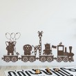 Stickers Petit train des Animaux Stickers Chambres Enfants Gali Art