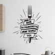 Stickers La Force de la Fourchette Stickers Cuisine Gali Art