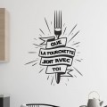 Stickers La Force de la Fourchette Stickers Cuisine Gali Art