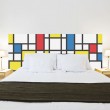 Tête de Lit Mondrian Stickers Têtes de Lit Gali Art