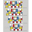 Tête de Lit Mondrian Stickers Têtes de Lit Gali Art