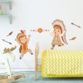 Stickers Décor Indiens joueurs Stickers Chambres Enfants Gali Art