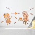 Stickers Décor Indiens Danseurs Stickers Chambres Enfants Gali Art