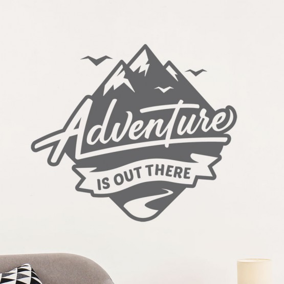 Stickers Texte Adventure - Décoration murale Nature et grand espace