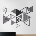 Décoration Triangles adhésif Stickers Graphiques Gali Art