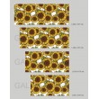 Tête de Lit Fleur de Tournesol Stickers Têtes de Lit Gali Art