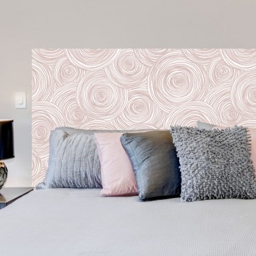 Sticker Tête de Lit Roses en spirale
