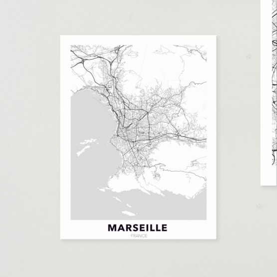 Tableau City Map Marseille Tableaux Urbain