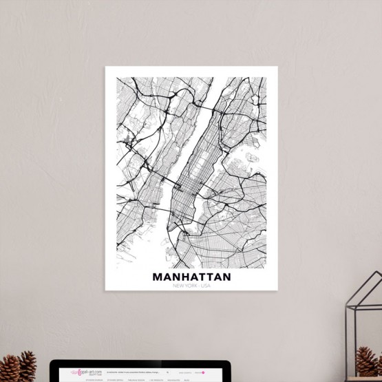 Tableau City Map Manhattan Tableaux Urbain