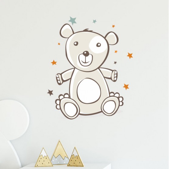 Stickers Nounours et ses étoiles Stickers Imprimés Gali Art